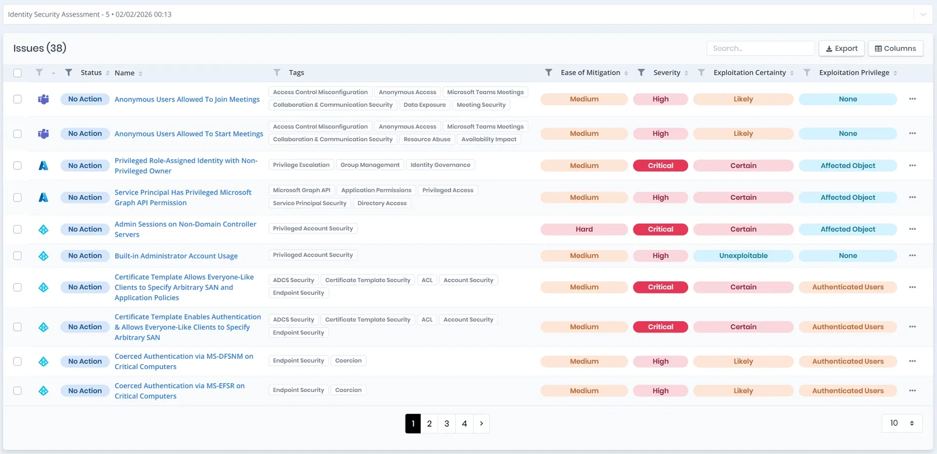Misconfiguration Detection