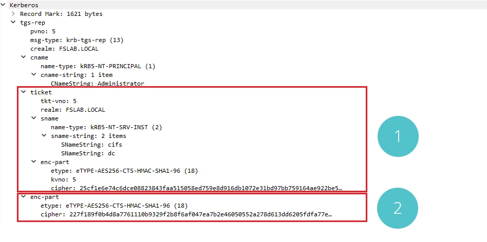 TGS-REP Packet Capture
