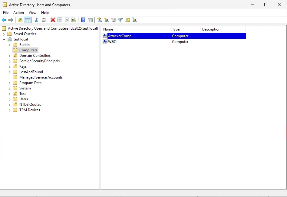 Creating a new computer object with PowerMad